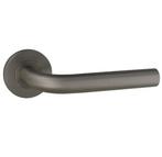 Deurklink Leona op rond rozet PVD antraciet, Verzenden, Nieuw