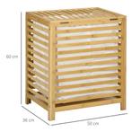 TRUUSK Bamboe Wasmand 55L met Deksel en Uitneembare Waszak -, Huis en Inrichting, Verzenden