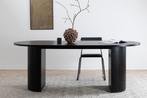 Eettafel - Rika - 200x90 cm - Zwart - Jörn, Huis en Inrichting, Tafels | Eettafels, Verzenden, Nieuw