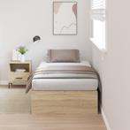 vidaXL Opbergbedframe Sonoma Eiken 80x200 cm, Huis en Inrichting, Slaapkamer | Bedden, Eenpersoons, Verzenden, Beige, Nieuw