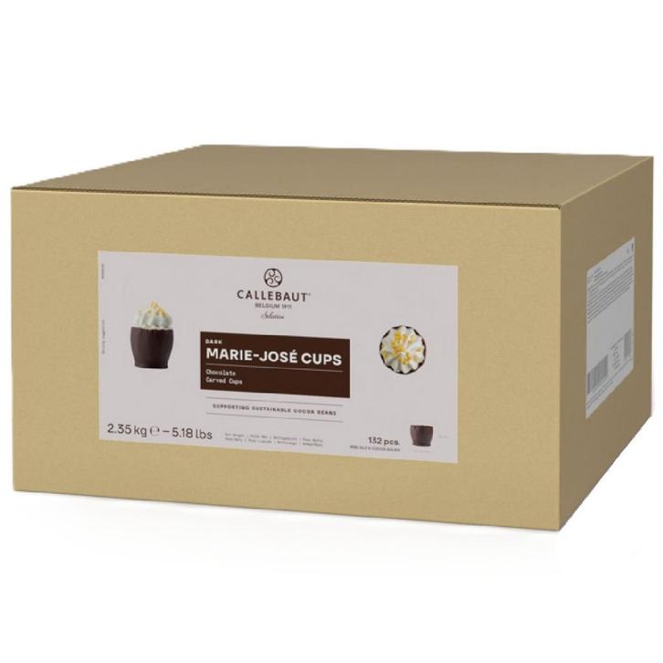 Callebaut Chocoladedecoratie Marie-José Cups Puur 132st., Hobby en Vrije tijd, Taarten en Cupcakes maken, Nieuw, Verzenden