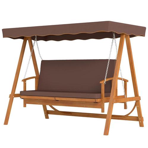 TRUUSK 2 In 1 Hollywood Schommel Met Ligfunctie, 3-zits Tuin, Tuin en Terras, Overige Tuin en Terras, Nieuw, Verzenden