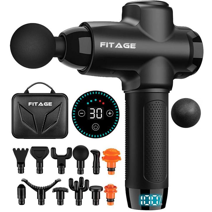 Massage Gun - 12 Opzetstukken, Sport en Fitness, Massageproducten