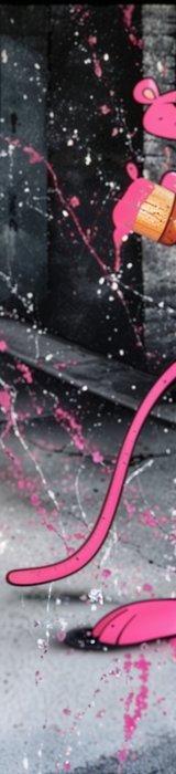 LuisonArt - Intrusi Rosa - XXL, Antiek en Kunst, Kunst | Schilderijen | Modern