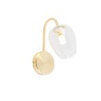 Smart wandlamp goud met glas incl. Wifi G9 - Elien, Huis en Inrichting, Lampen | Wandlampen, Nieuw, Overige materialen, Klassiek / Antiek