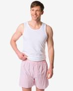 HEMA Losse herenboxer strepen roze 2e halve prijs, Kleding | Heren, Overige Herenkleding, Verzenden, Nieuw