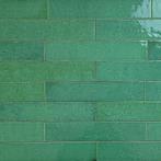 Wandtegel menorca lake groen glans vintage craquele 6.5x32.8, Nieuw, Ophalen of Verzenden, 10 m² of meer, Wandtegels