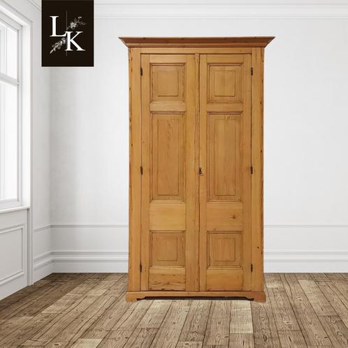 Landelijke klassieke kast, tweedeurskast,linnenkast, legkast, Antiek en Kunst, Antiek | Meubels | Kasten