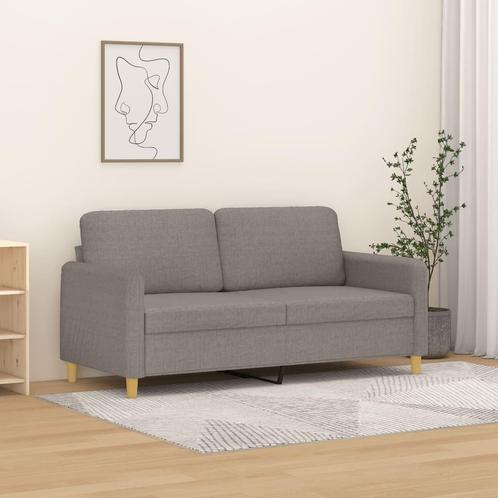 vidaXL Tweezitsbank 140 cm stof taupe, Huis en Inrichting, Banken | Bankstellen, Nieuw, 150 tot 200 cm, Stof, Tweepersoons, Verzenden
