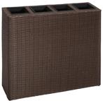 Plantenbak Rattan Bruin | Retourdeal | 35% Korting, Tuin en Terras, Bloembakken en Plantenbakken, Kunststof, Nieuw, Ophalen of Verzenden