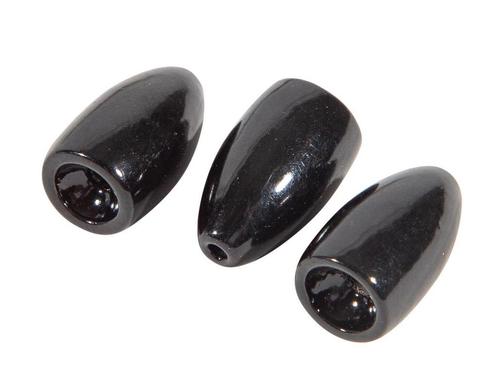 Ultimate Tungsten Bullet Weight Black 10.6g 3pcs, Watersport en Boten, Hengelsport | Algemeen, Vislijn, Nieuw, Verzenden