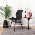 Eetkamerstoel  Velvet Zwart - Armstoel Zwart  - Stoel, Huis en Inrichting, Stoelen, Ophalen of Verzenden, Nieuw, Zwart