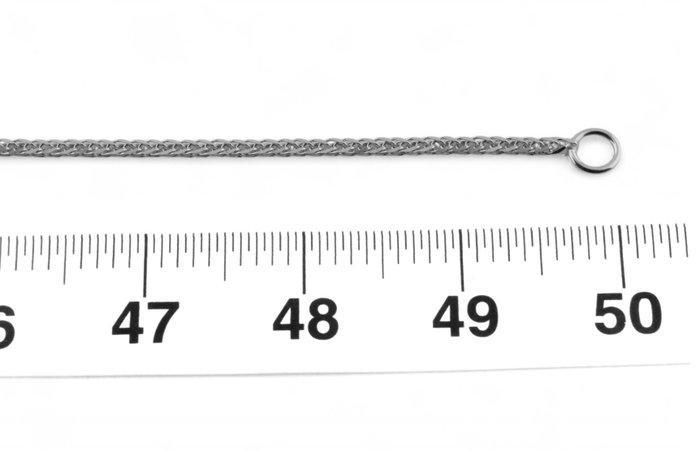 Ketting - 18 karaat Witgoud, Sieraden, Tassen en Uiterlijk, Antieke sieraden