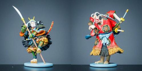 Figuur - Twee Samurai beelden  (2) - Polystone, Antiek en Kunst, Kunst | Designobjecten