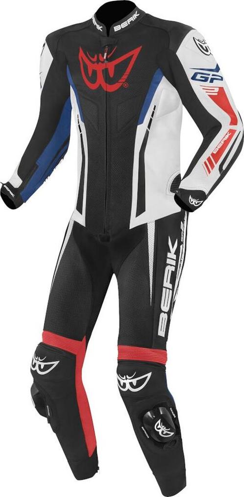 Berik Monza Zwart Wit Rood Blauw 1-Delig Motorpak, Motoren, Kleding | Motorkleding, Heren, Nieuw met kaartje, Overall, Verzenden