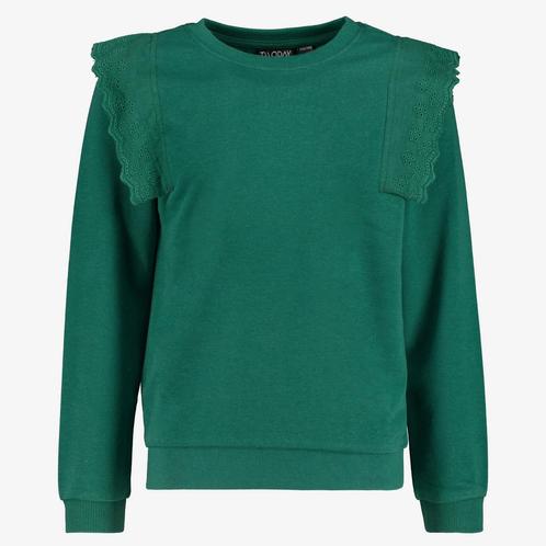 TwoDay meisjes sweater groen met ruches maat 92, Kleding | Dames, Truien en Vesten, Nieuw, Verzenden