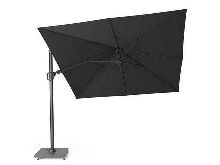 platinum zweefparasol challenger T² premium 3x3 faded black, Tuin en Terras, Parasols, Zweefparasol, Nieuw, 3 tot 4 meter, Kantelbaar