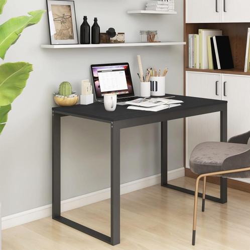 vidaXL Computerbureau 110x60x73 cm spaanplaat zwart, Huis en Inrichting, Bureaus, Nieuw, Verzenden