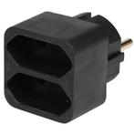 Benson Stekker duplo zwart (Stroomverdelers, Elektra)