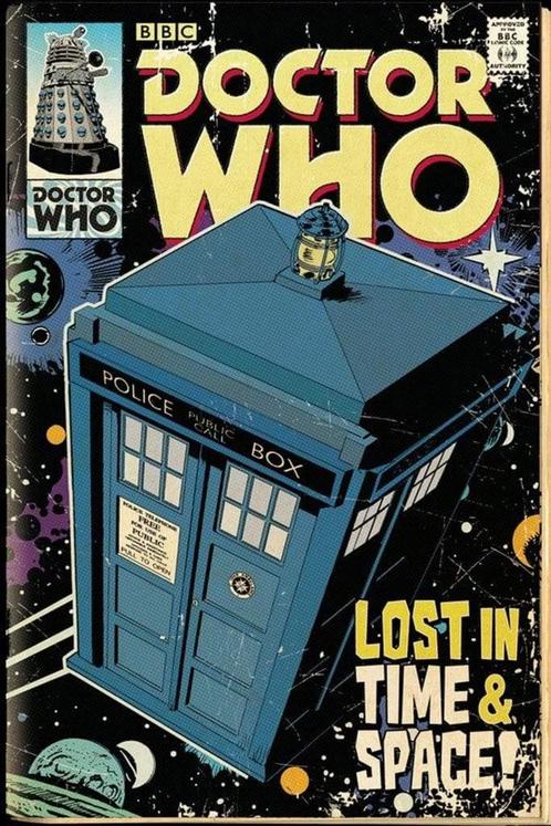 Poster Doctor Who Tardis Comic 61x91,5cm, Verzamelen, Posters, Nieuw, A1 t/m A3, Verzenden