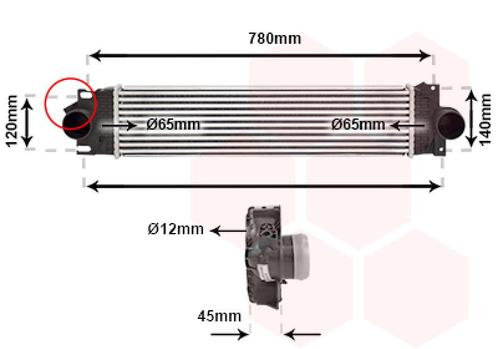 INTERCOOLER VOOR FORD MONDEO 2015-2018 5196387, Auto-onderdelen, Airco en Verwarming, Nieuw, Ophalen of Verzenden