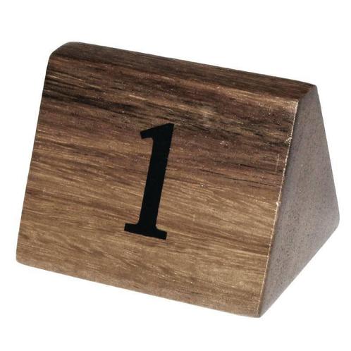 Houten tafelnummer bordje - 1 tot 10, Zakelijke goederen, Horeca | Keukenapparatuur, Nieuw in verpakking, Verzenden