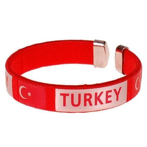 Armbandje - Turkey Vlag - Rood - Voetbal - Onesize NIEUW, Sieraden, Tassen en Uiterlijk, Armbanden, Nieuw, Ophalen of Verzenden