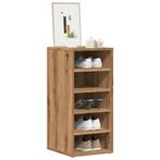 vidaXL Schoenenkasten 2 st 32x35x70 cm bewerkt hout, Verzenden, Nieuw
