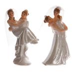Taarttopper Bruidspaar Vrouwen Polystone 9,5cm, Hobby en Vrije tijd, Taarten en Cupcakes maken, Verzenden, Nieuw