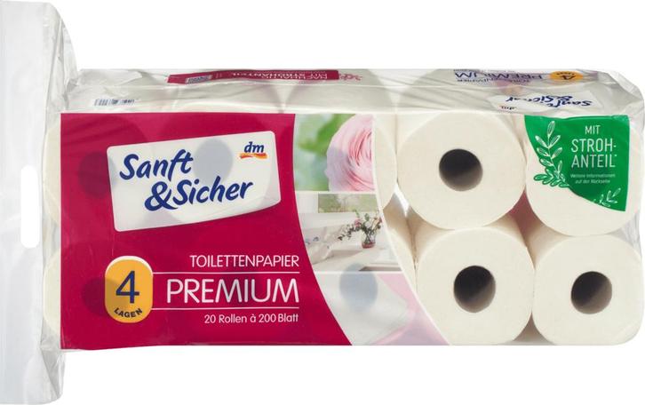 Sanft & Sicher Toiletpapier premium 4-laags (20x200 velle..., Huis en Inrichting, Schoonmaakartikelen, Verzenden