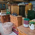 Brocante/Vintage oude kast/kasten kledingkast servieskast, Antiek en Kunst, Antiek | Meubels | Kasten, Ophalen