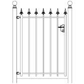 Hekwerk Pro Enkele sierpoort Verona h80 x b122,5cm recht, Tuin en Terras, Schuttingen, Nieuw, Ophalen of Verzenden