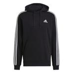 -11% Adidas  Adidas Heren essentials 3 stripes fleece hoodie, Verzenden, Nieuw, Zwart