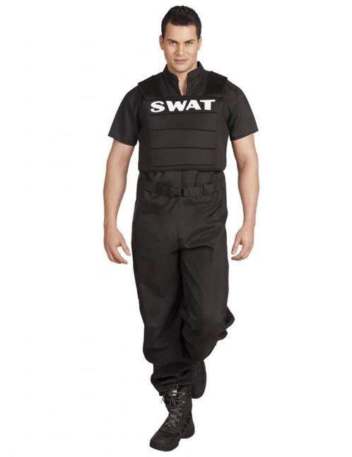 SWAT kostuum mannen, Hobby en Vrije tijd, Feestartikelen, Nieuw, Ophalen of Verzenden