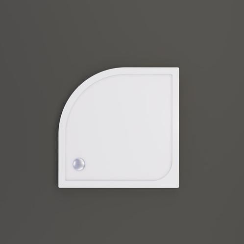 Douchebak BWS Kwart Rond Cast Marble 80x80 cm Zelfdragend, Doe-het-zelf en Verbouw, Sanitair, Douche, Nieuw, Ophalen of Verzenden