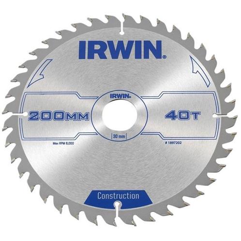 Zaagblad Irwin 200 x 30mm x 40T ATB (Zaagbladen), Doe-het-zelf en Verbouw, Gereedschap | Machine-onderdelen en Toebehoren, Nieuw
