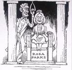 Pentekening Amerika - Rosa Parks Lincoln gedenkteken burg..., Antiek en Kunst, Verzenden