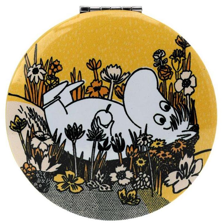 Make-up Spiegeltje - Moomin - Snorkmaiden Bloemen - Geel - C, Huis en Inrichting, Woonaccessoires | Spiegels, Nieuw, Ophalen of Verzenden