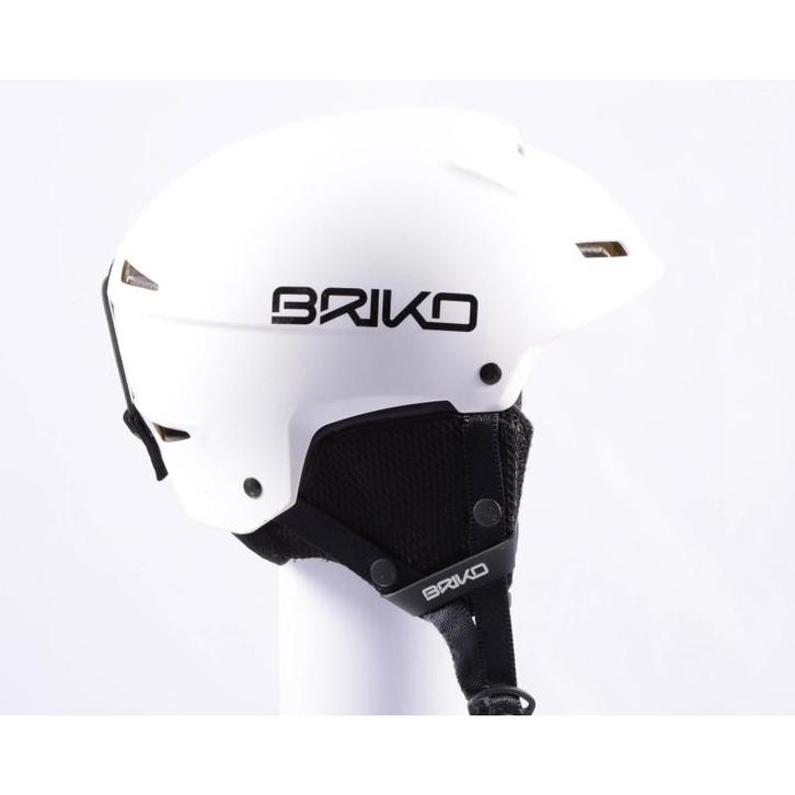 56 57 58 skihelm/snowboardhelm BRIKO R, White/black, verstel, Sport en Fitness, Skiën en Langlaufen, Gebruikt, Verzenden