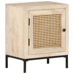 vidaXL Nachtkastje 40x30x50 cm massief mangohout en, Verzenden, Nieuw, Minder dan 45 cm, Minder dan 55 cm