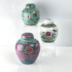 Gemberpot (3) - Famille Rose-stijl - Porselein