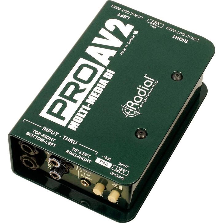 Radial PROAV2 passieve stereo DI box multimedia, Audio, Tv en Foto, Overige Audio, Tv en Foto, Verzenden