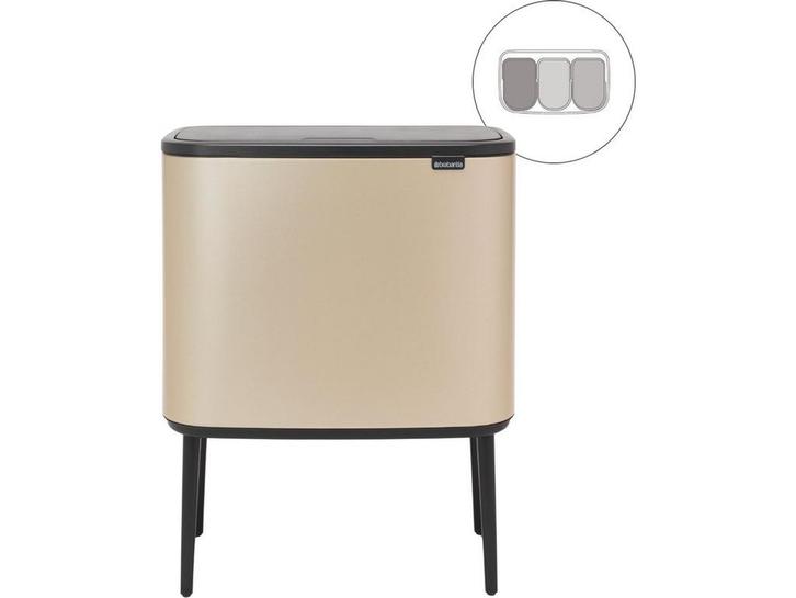Brabantia Bo Touch Bin - Prullenbak - 3 x 11 liter -, Huis en Inrichting, Woonaccessoires | Overige, Zo goed als nieuw, Verzenden