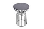 Ronde bijzettafel VARIATION 55cm zwart ijzeren metalen frame, Huis en Inrichting, Tafels | Sidetables, Ophalen of Verzenden, Nieuw