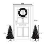Black Box Trees Glendon Set van 2 Kerstbomen en 1 Krans met, Diversen, Verzenden, Nieuw