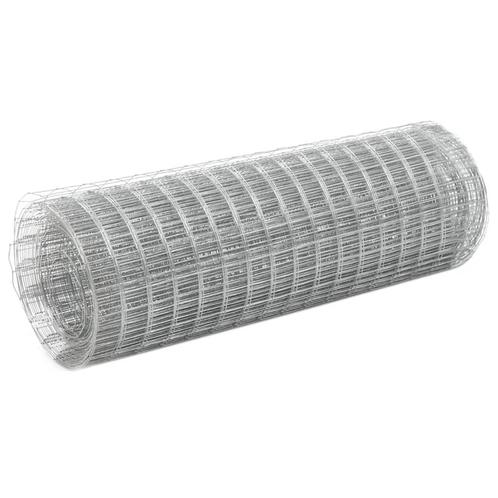 vidaXL Kippengaas 10x0,5 m gegalvaniseerd staal, Tuin en Terras, Schuttingen, Nieuw, IJzer, Minder dan 1 meter, Verzenden