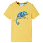 vidaXL Kindershirt met korte mouwen 128 lichtokerkleurig, Verzenden, Nieuw