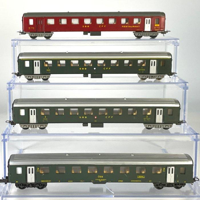 Lima H0 - Modeltrein personenwagonset (4) - Restaurant, 1e, Hobby en Vrije tijd, Modeltreinen | H0