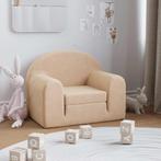 vidaXL Kinderslaapbank zacht pluche crèmekleurig, Kinderen en Baby's, Verzenden, Nieuw
