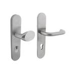 Veiligheidsbeslag SKG3 ovaal knop/klink kerntrekbeveiligi..., Doe-het-zelf en Verbouw, Ophalen of Verzenden, Nieuw, Rvs, Klink of Kruk